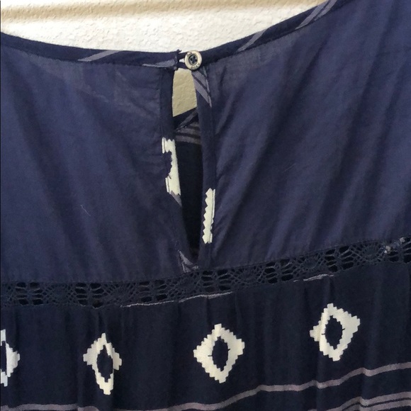 Navy Aztec Pattern Dress - Picture 4 of 4